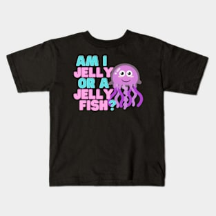 Am I Not A Sweet Jellyfish? Mauve Stinger Jellyfish Design Gift Ideas Evergreen Kids T-Shirt